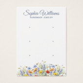 Pretty Wildflower Three Pairs Earring Display Card (正面)