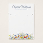 Pretty Wildflowers Earring & Necklace Display Card (正面)
