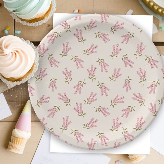 Pretty Wildflowers Floral Party Shower Minimal ペーパープレート