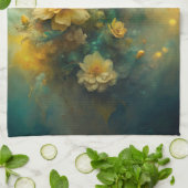 Pretty Yellow Flowers  キッチンタオル (折り畳み)