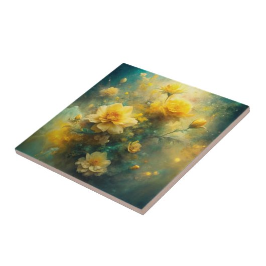 Pretty Yellow Flowers  タイル (側面)