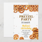 Pretzel Party Invitation  招待状 (正面/裏面)