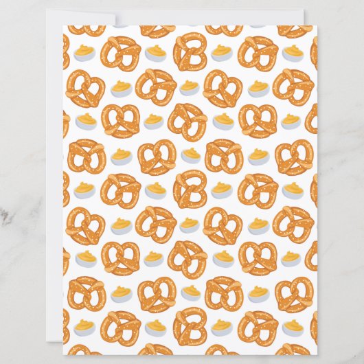 Pretzels & Cheese Scrapbook Paper (裏面)