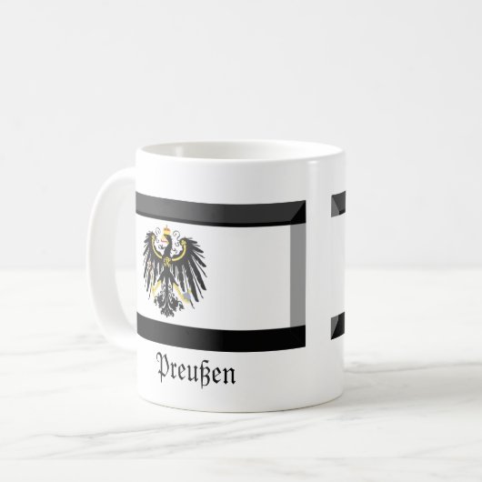 Preussenの旗の宝石 コーヒーマグカップ (正面左)