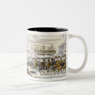 Preussisch-Eylauの戦い、1807年2月9日、e ツートーンマグカップ