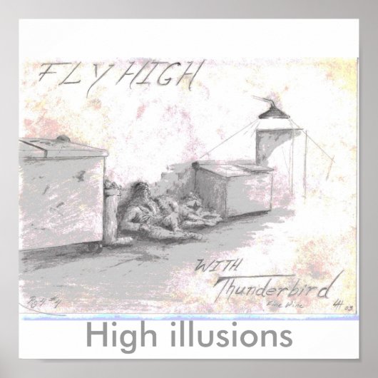 Prevent Substance abuse Poster-High illusions ポスター (正面)