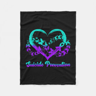 Prevention awareness フリースブランケット