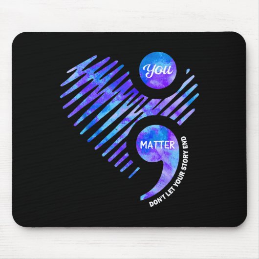 Prevention awareness don't let story end heart マウスパッド (正面)