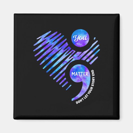 Prevention awareness don't let story end heart マグネット (正面)