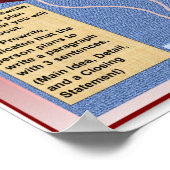 Prewrite-1段落–3文 – ポスター12"x12" ポスター (角)