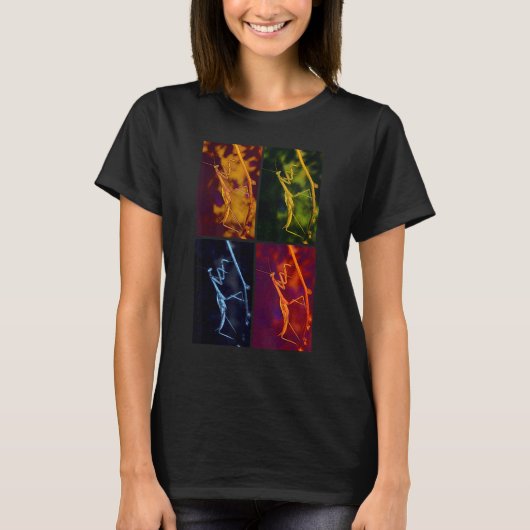 Preying Mantis狩りの4つの異形イメージ Tシャツ (正面)
