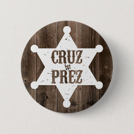 Prezの星のためのCruz -大統領のためのテッドCruz 缶バッジ