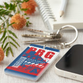 PRGプラハエアポート キーホルダー (正面右)