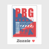 PRGプラハエアポート シール (シート)