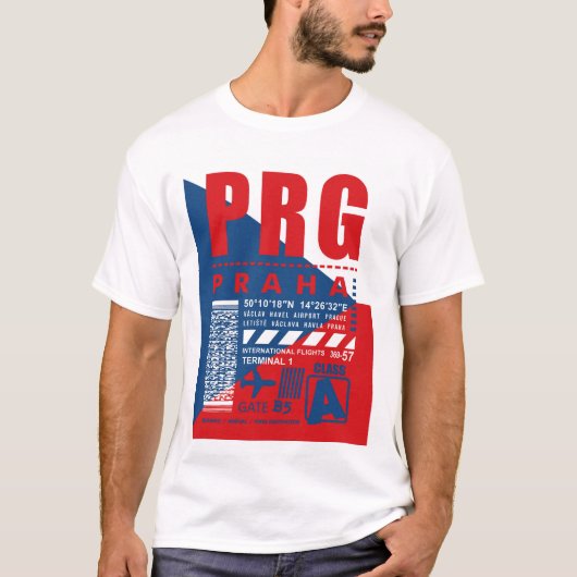PRGプラハエアポート Tシャツ (正面)