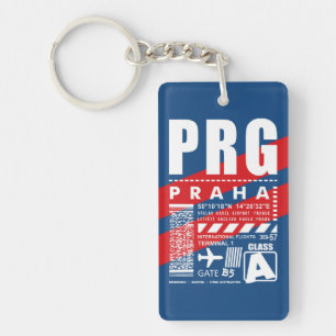 PRG プラハ空港 キーホルダー