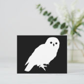Price 最高の White Barn Owl Graphic ポストカード (スタンド正面)