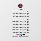 Price List | Logo Business Modern Professional Win ウィンドウサイン (シート)
