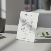 Price List Menu Business Custom Logo 台座サイン