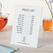 Price List Menu Business Custom Logo 台座サイン (インサイチュ)