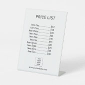 Price List Menu Business Custom Logo 台座サイン (正面)