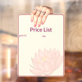 Price List Window Cling ウィンドウサイン (シート2)