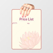 Price List Window Cling ウィンドウサイン (シート)