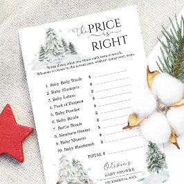 Price Winter Woodland Baby Showerゲームを推測