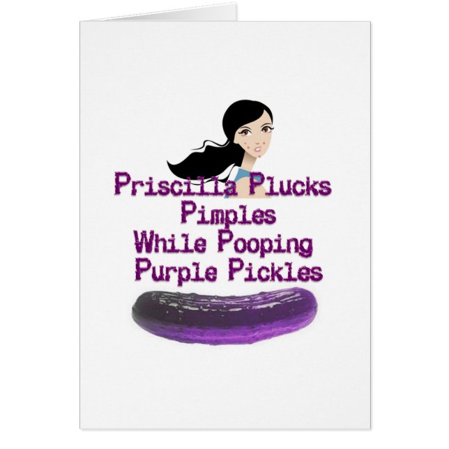 Pricillaの早口言葉 (正面)