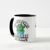 Prickle My Fancy ~ かわいいサボテンのダジャレ マグカップ (正面左)
