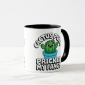 Prickle My Fancy ~ かわいいサボテンのダジャレ マグカップ (正面右)