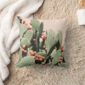 Prickleyのナシのサボテン クッション (ブランケット)