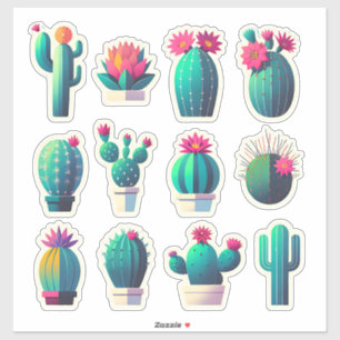 "Prickly & かわいらし - Cactus Collection" シール