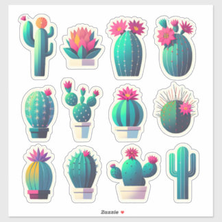 "Prickly & かわいらし - Cactus Collection" シール