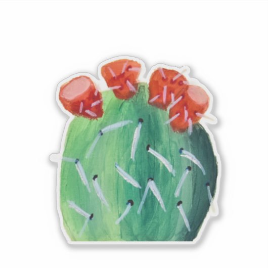 Prickly Pear Cactus シール (正面)