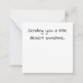 Prickly Pear Cactus ノートカード (裏面)