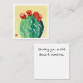 Prickly Pear Cactus ノートカード (正面/裏面)