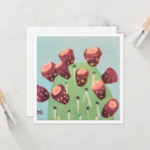 Prickly Pear Desert Cactus カード (正面/裏面インサイチュ)
