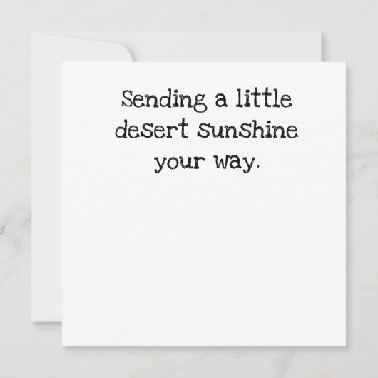 Prickly Pear Desert Cactus カード (裏面)