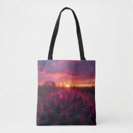 Prickly Pear Sunset Tote Bag - Southwestern Style トートバッグ