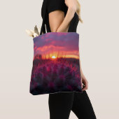 Prickly Pear Sunset Tote Bag - Southwestern Style トートバッグ (クローズアップ)