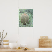 Prickly Pink Petals Cactus Desert Art Print Poster ポスター (キッチン)