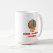 Prickly Until Caffeinated - Funny Coffee Mug コーヒーマグカップ (正面右)