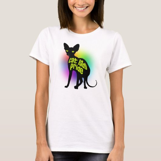 Pride猫の女性 Tシャツ (正面)