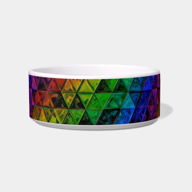 Pride ガラス セラミック ペットボウル (正面)