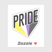 PRIDE ノンバイナリー ステッカー シール (シート)