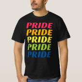 PRIDE リピート タイポグラフィ Tシャツ (正面)