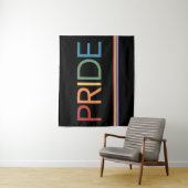 PRIDE レインボー ブラック タペストリー (インサイチュ)