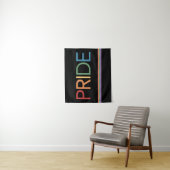 PRIDE レインボー ブラック タペストリー (インサイチュ)