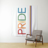 PRIDE レインボー ホワイト タペストリー (インサイチュ)